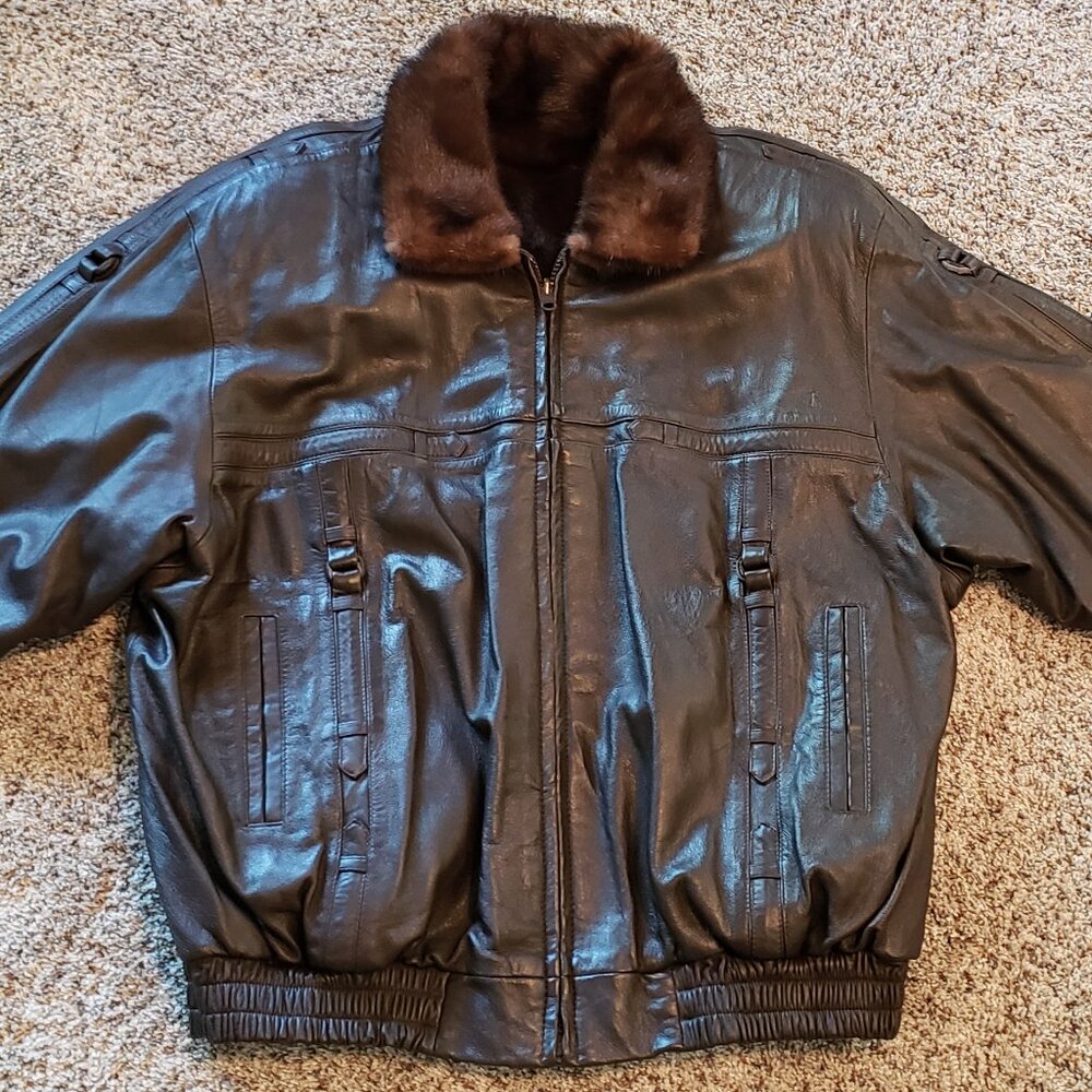 Leather and Mink Jacket